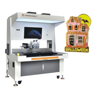 Enamel Emoji Button Pin Filling Machine | Advanced Craft Production Equipment